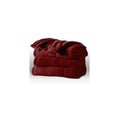 Sunbeam Channeled Microplush Heated Electric Blanket King Garnet Red
