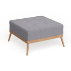 Christopher Knight Home Carson Lund Mid-Century Tufted Fabric Square Ottoman