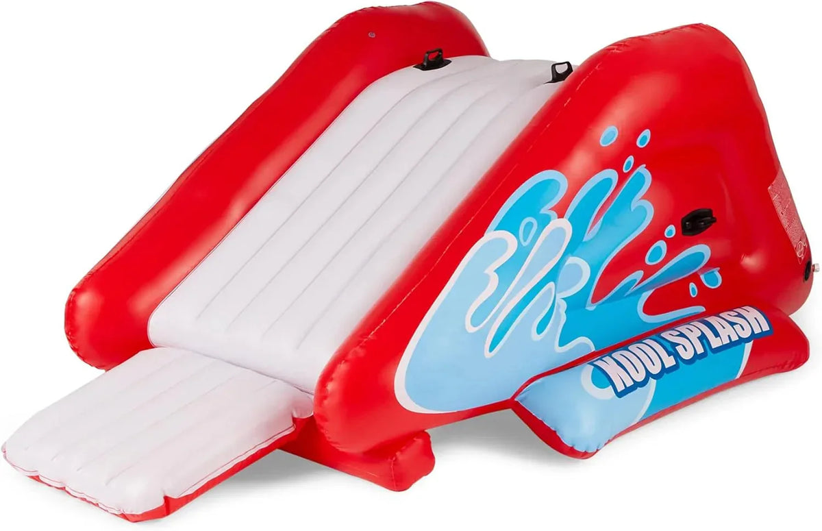 Intex Kool Splash Inflatable Water Slide Swimming Pool Play Center with Built in Sprayers for Kids and Adults, Ages 6 and Up, Blue