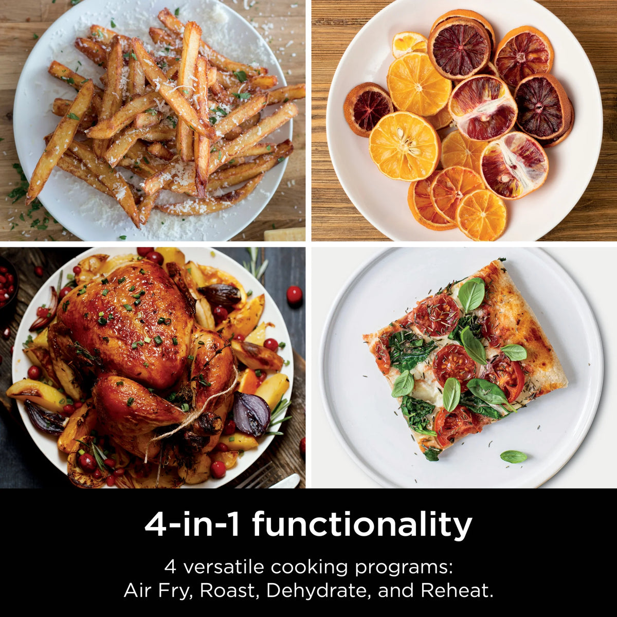 Ninja Doublestack XL 2 - Basket Air Fryer, Doublestack Technology Cooks 4 Foods at Once, Space Saving Design, 10 QT, 4 - in - 1, Smart Finish & Match Cook, SL400