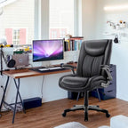 Ergonomic Office Chair with High Back Flip Up Armrests and Rolling Base