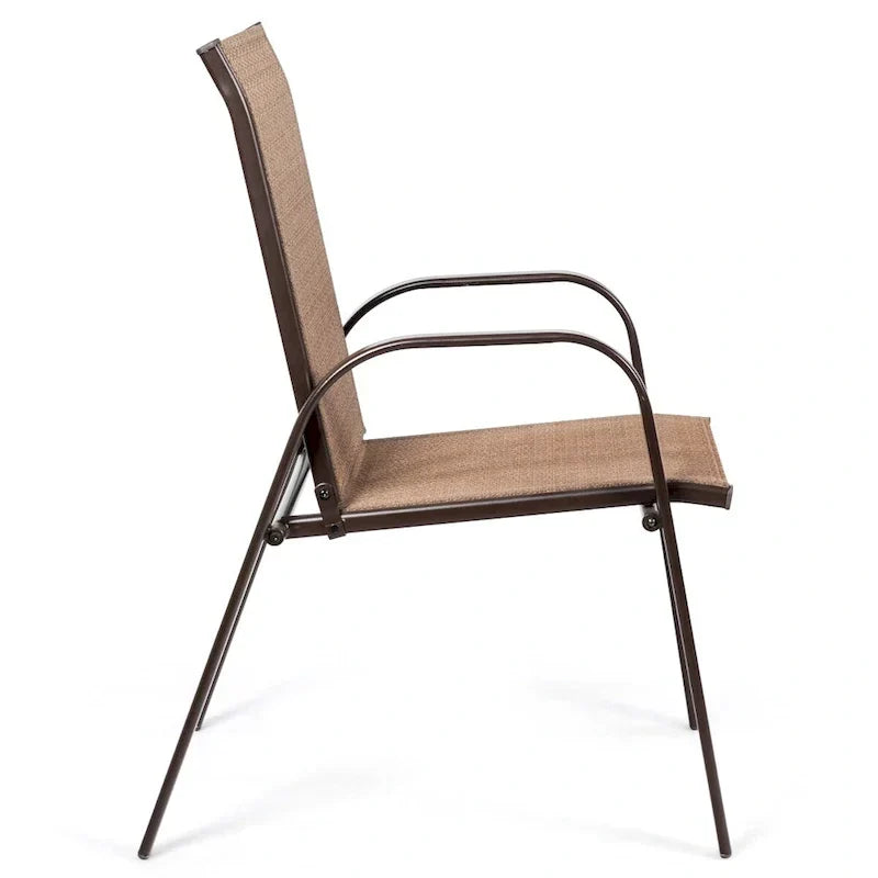 Costway Set of 4 Patio Chairs with Armrests for Garden and Deck - View Details