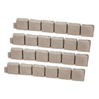 Fake Stone Landscape Edging 46.8x3.9 in Lawn Edging Border Fade - Resistant No Dig