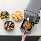Ninja Doublestack XL 2 - Basket Air Fryer, Doublestack Technology Cooks 4 Foods at Once, Space Saving Design, 10 QT, 4 - in - 1, Smart Finish & Match Cook, SL400