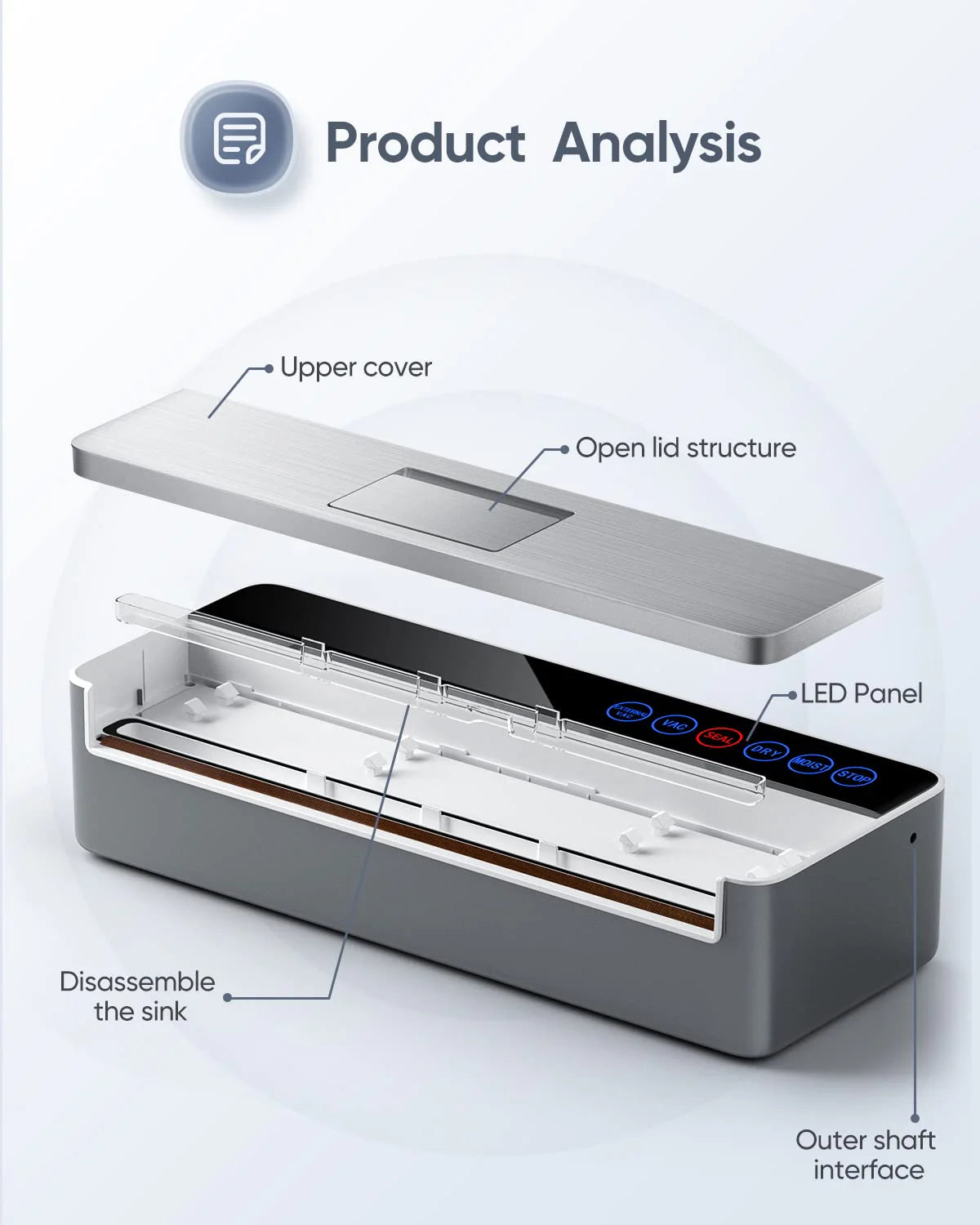 Vacuum Sealer Machine. Full Automatic Food Sealer