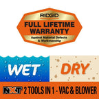 16-Gallon 6.5 Peak HP Wet/Dry Shop Vacuum, HD1600 - 6.5