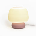 Mushroom 10" Modern Classic Plant-Based PLA 3D Printed Dimmable LED Table Lamp, White/Light