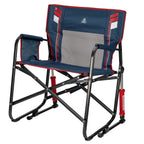 GCI Outdoor Freestyle Rocker XL Oversized Foldable Rocking Camp Chair, Pewter