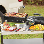 Grill 17.5 10.000 BTU Portable Propane Gas Grill. Black