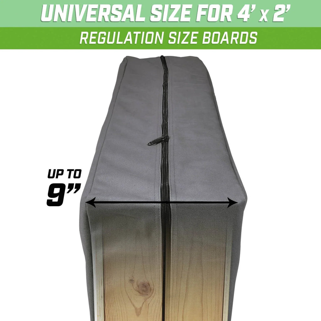4' x 2' Canvas Cornhole Carrying Bag | Gray