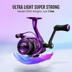 Piscifun Carbon Prism Light Spinning Reel Available in Seafoam Green & Violet Purple | Violet Victory / 2000