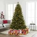 Naomi Home Traditional Artificial Pine Fir Christmas Tree with Lights 7.5 ft
