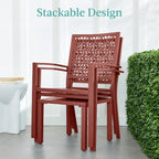 Best Choice Products 3-Piece Stackable Steel Outdoor Conversation Bistro Set, Patio Chat Furniture w/ 2 Chairs, Table- Black
