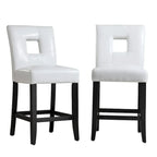 Brda Keyhole Counter Height High Back Stools - Set of 2
