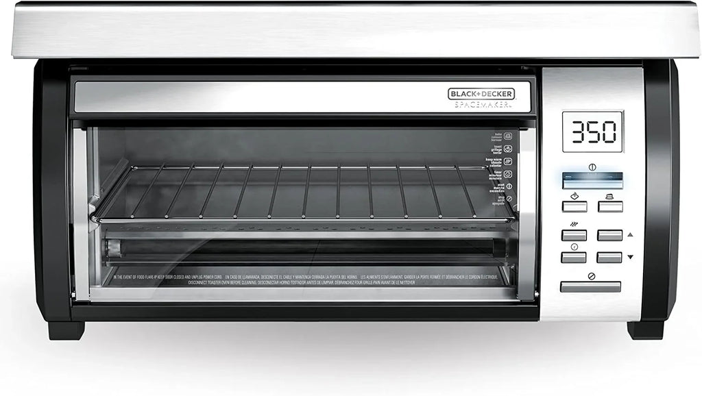 2025 Spacemaker Under-Counter Toaster Oven, Black/Stainless Steel, TROS1000D