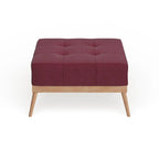 Christopher Knight Home Carson Lund Mid-Century Tufted Fabric Square Ottoman