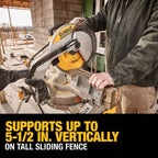 DEWALT 15 Amp 12" Single-Bevel Compound Miter Saw