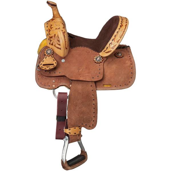 Tough-1 12" Royal King Youth Reno Roughout Barrel Saddle