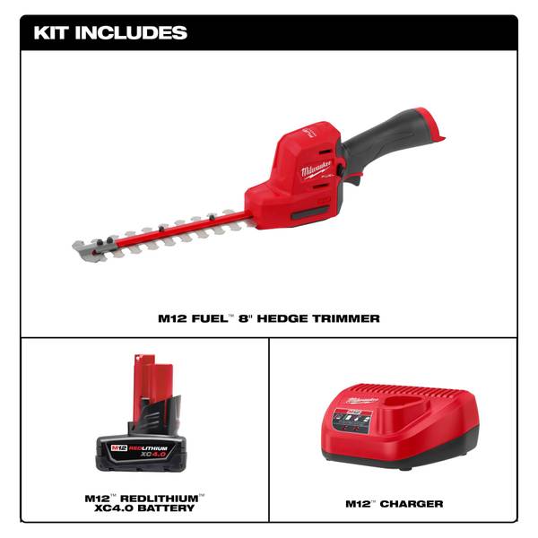 Milwaukee M12 FUEL 8" Hedge Trimmer
