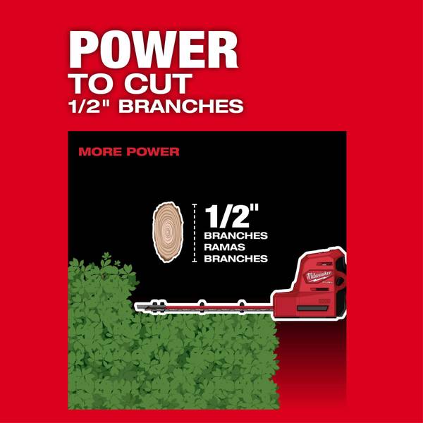 Milwaukee M12 FUEL 8" Hedge Trimmer
