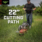 Earthquake Walk Behind String Mower With 160cc Viper Engine