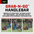 Earthquake Walk Behind String Mower With 160cc Viper Engine