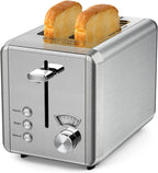 whall Toaster 2 slice Stainless Steel Toasters with Bagel, Cancel, Defrost Function, for Various Bread Types