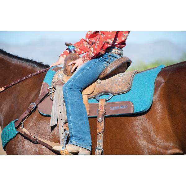 Weaver Leather Synergy Contoured Steam Pressed 100% Merino Wool Felt Performance Saddle Pad