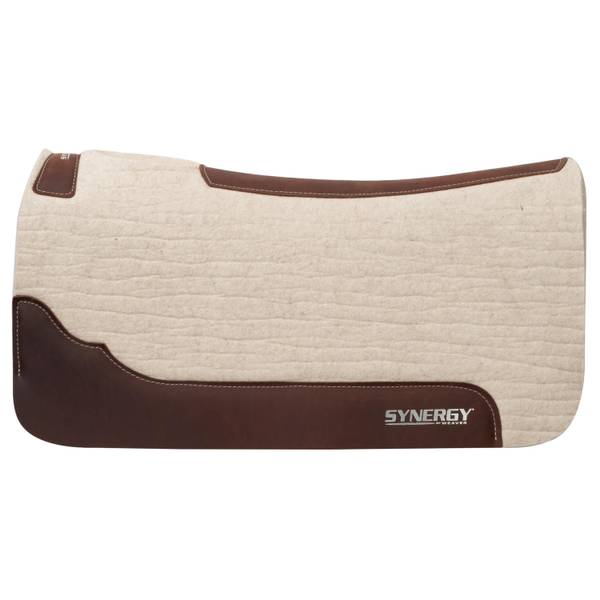 Weaver Leather Synergy Contoured Steam Pressed 100% Merino Wool Felt Performance Saddle Pad
