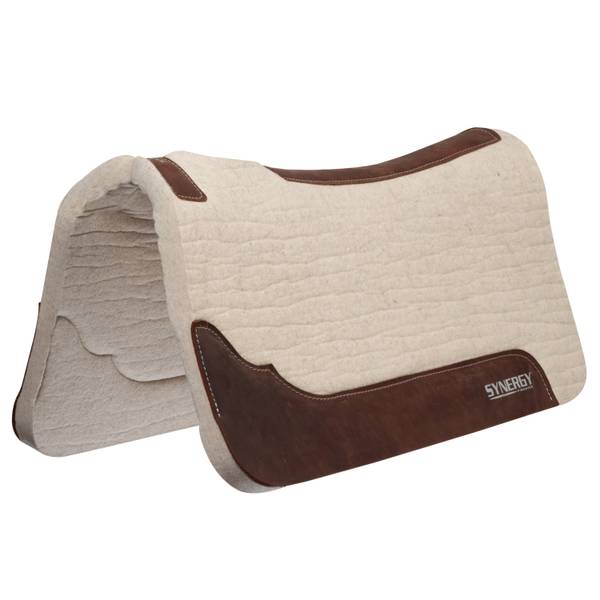 Weaver Leather Synergy Contoured Steam Pressed 100% Merino Wool Felt Performance Saddle Pad