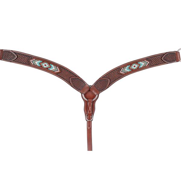 Weaver Leather Beaded Contoured Breast Collar