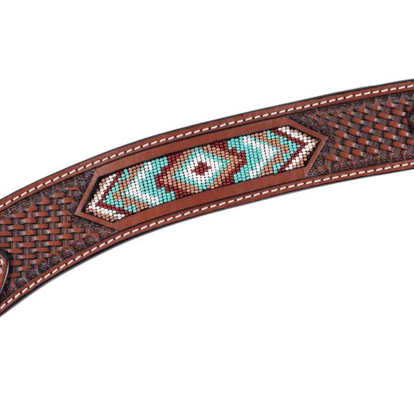 Weaver Leather Beaded Contoured Breast Collar