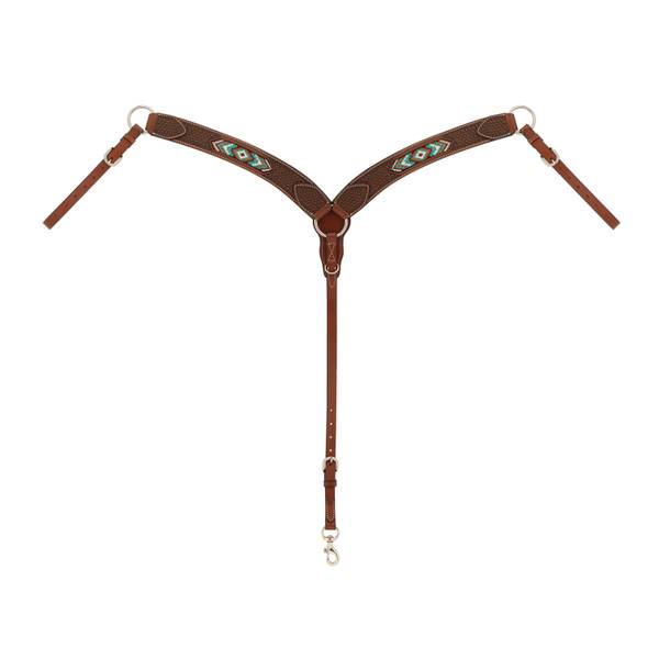 Weaver Leather Beaded Contoured Breast Collar