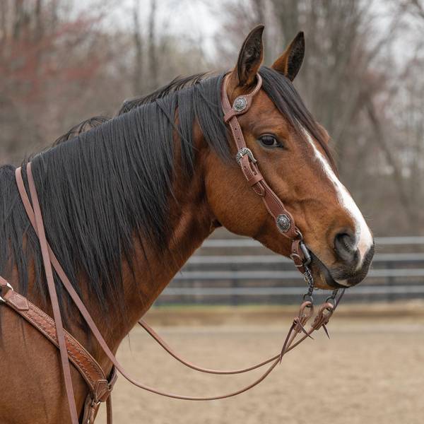Weaver Leather 1" Contoured Sliding Ear Headstall