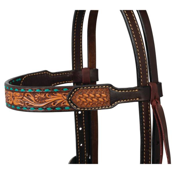 Weaver Leather Floral Buckstitch 5/8" Headstall