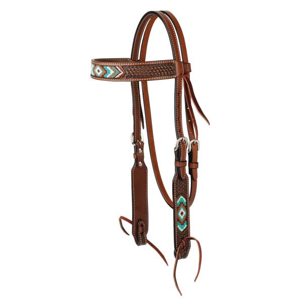 Weaver Leather Beaded Browband Headstall