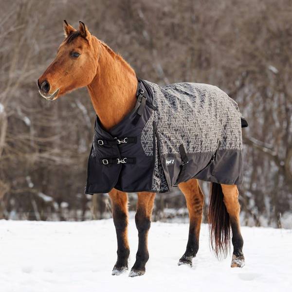 Tough-1 1200D Reflective Turnout Blanket with Snuggit