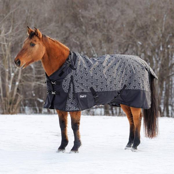 Tough-1 Tough1 1200D Reflective Turnout Blanket with Snuggit