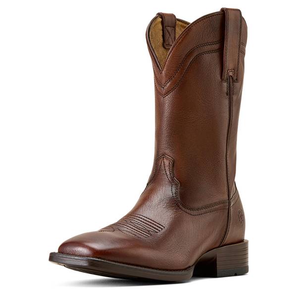 ARIAT Men's Wide Square Toe Western Boot Full-Grain Leather 11-In Shaft