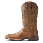 ARIAT Men's Western Boots Wide Square Toe Full-Grain Leather Mesh Panels