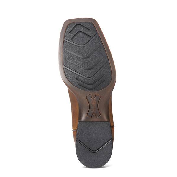 ARIAT Men's Western Boots Wide Square Toe Full-Grain Leather Mesh Panels