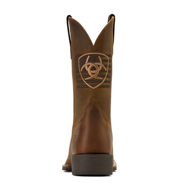 ARIAT Men's Sport Freedom Cowboy Boots Full-Grain Leather Wide Square Toe 11-In Shaft