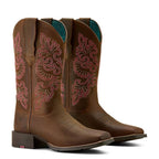 ARIAT Women's Round Up StretchFit Wide Square Toe Western Boots