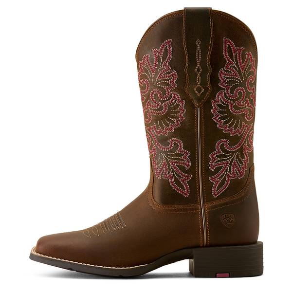 ARIAT Women's Round Up StretchFit Wide Square Toe Western Boots