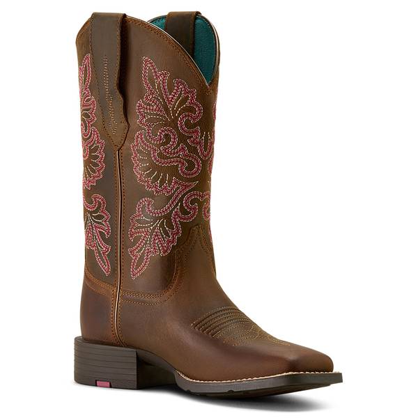 ARIAT Women's Round Up StretchFit Wide Square Toe Western Boots
