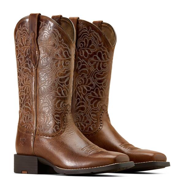 ARIAT Women's Round Up Remuda Wide Square Toe Western Boot
