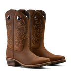 ARIAT Men's Square Toe Cowboy Boots Full-Grain Leather 12-In Shaft