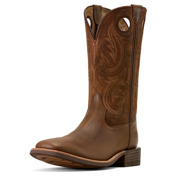 ARIAT Men's Wide Square Toe Cowboy Boot 12-In Shaft Full-Grain Leather