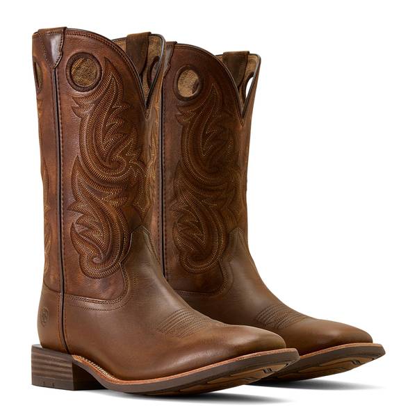 ARIAT Men's Wide Square Toe Cowboy Boot 12-In Shaft Full-Grain Leather