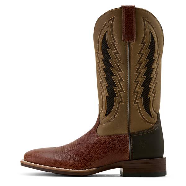 ARIAT Men's Dakota VentTEK Cowboy Boots with Wide Square Toe and Full-Grain Leather